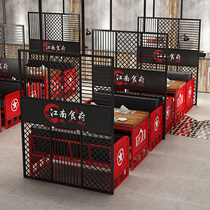 Custom wrought iron screen partition wall hollow office porch decoration frame restaurant bar card seat partition grid