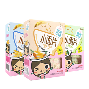 韩滋 小面片225g 口味任选 宝宝儿童原味胡萝卜蔬菜味小面片 主食