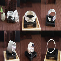 Ethnic style Miao and Dong silver ornaments bracelet stage jewelry retro temperament Super fairy simple personality exaggeration