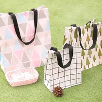 Tote bag Shopping canvas storage Portable book bag Student tutoring bag Waterproof lunch box bag Environmental protection lunch bag