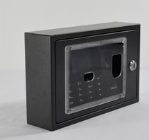 Deli 3765 fingerprint attendance machine protection box metal shell protective cover dust-proof anti-fall and anti-destructive box