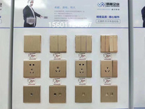Hot sale 86 type famous base champagne brushed a 5-hole single double hole household wall computer source socket switch panel