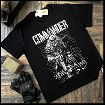 (Tactical Bone Frog) USMC Marine Corps Commander Warrior Spirit Cotton crew neck short sleeve barrel woven T-shirt