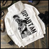 USMC Spartan tactical army fan heavy cotton hooded sweatshirt 7 62