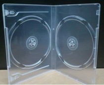Thickened (weighted) transparent double-sided DVD14mm CD box double-disc CD box can hold inserts