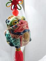 Funny beast violent tooth Unicorn toe pottery good pieces traditional stone Bay art painted pottery ornaments ceramics