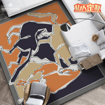 New# European high-end H Horse Light luxury tea table living room cloakroom hotel bedside model room floor mat carpet can be customized