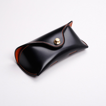 kamo-produced black horse hip skin patch method sheep hand stitched glasses box Ray Ban handmade private custom