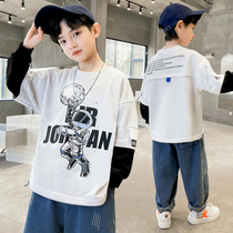 Children's clothing Boys Spring Wear Worship Spring Festival Festival Festival 2022 New Fashionable Middle School Children's Undress Spring Handsome Fried Street