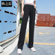 The new 2020 spring and summer sports pants female loose straight drape waist wide leg was thin Korean version of casual pants The new 2020 spring and summer sports pants female loose straight drape waist wide leg was thin Korean version of casual pants