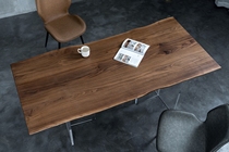 A459 North American black walnuts big board three pieces solid wood table tea table log desk 180 * 85 * 79 * 80 * 4 5