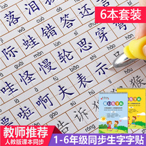 Practice posts for primary school students 1-2-3-6th grade new words synchronized for one year childrens regular books and practice books Writing stickers