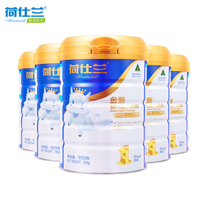 荷仕兰 (Hoeslandt)OPO金装新生儿0-6个月配方奶粉1段900g*5罐