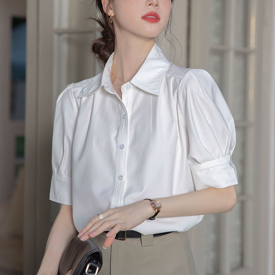 French temperament white shirt for women 2025 summer new professional high-end commuting shirt for women short-sleeved top
French temperament white shirt for women 2025 summer new professional high-end commuting shirt for women short-sleeved top