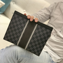 ILVE mens handbags 2022 new genuine leather handbags casual cow leather hand grip bag mens bag letter enveloping LVHO