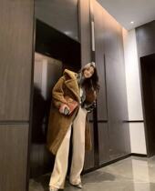 Garbociaga Longjoy Trendy Ocean Heavy Lush High Cargo Mountain Cashmere Winter Thickened Teddy Coat Z049