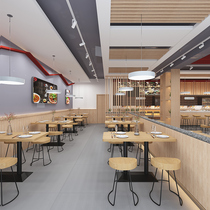 Noodle Restaurant Powder restaurant table and chairs Dining Furniture Hotel Small Eating Shop Chairs Combined Commercial Fast Food Restaurant Table Stools