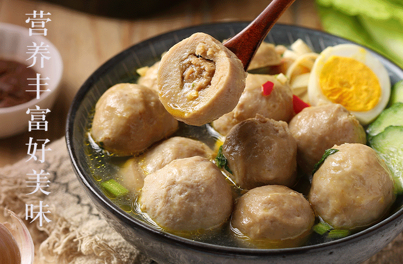 双汇包心贡丸200g筷食代肉丸烧烤涮火锅水煮炖锅肉丸关东煮家庭装