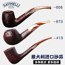 Italy imported Safin table bucket men's pipe with tobacco shredded heather tobacco pot retro personality cigarette pot handmade