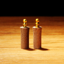 Black Walnut cigarette nozzle flue filter 9mm to 3mm pipe 9 to 3 metal filter converter with metal core