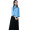 Women's blue top+long skirt