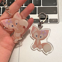 Lingnabell Key-buckling brooch hoop bookbag hanging parts chain around Q cartoon swing parts waterproof girl