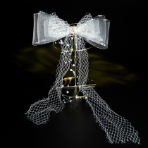 Childrens headdress girl bow tassel princess hair accessories childrens model catwalk dress princess dress with headdress