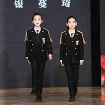Girls suit suit childrens suit Tide childrens personality dress stage fashion model catwalk costume
