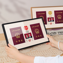 Marriage registration photographic frame ceremony creative giftMemorial certificate to put marriage photo display marriage
