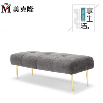 Nordic velvet cloth Sofa Stool Light Extravagant Strip Bench Bedroom Bedstool Clothing shop cloakroom stool footrest stool