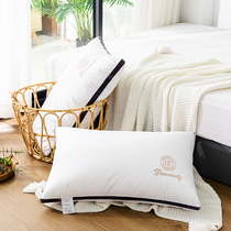 Non-collapse pillow to help sleep single super soft five-star hotel dedicated high feather velvet pair pillow core