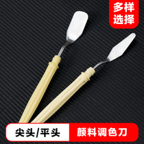 Water Powder Paint Toning Knife Scraper Single Painting With Oil Painting Paint Toning Knife Beginner Fine Art Use Propylene Water Powder Oil Painting Paint Toning Knife Pick Knife Painting Supplies Tool Single To Shovel Knife