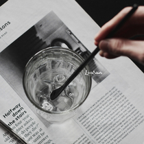 Small Western Suburbs Day Style Stainless Steel Coffee Stirring Long Spoon Western Meal Cold Drink Long Handle Spoon Ice Sand Spoon Shop for Home