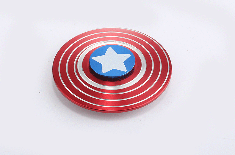 美国edc 金属纯铜指尖陀螺戒烟减压成人玩具指间螺旋学生手指陀螺