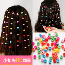 Star's same small flower hair clip headdress color hairpin children's five-petal pean bean buckle grabbing girl hairpiece