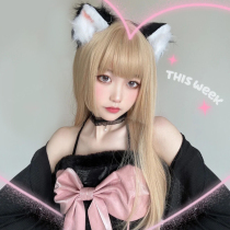 Ji hair wig female long hair princess lolita cut three knives Qi girl natural long straight hair Japanese full head