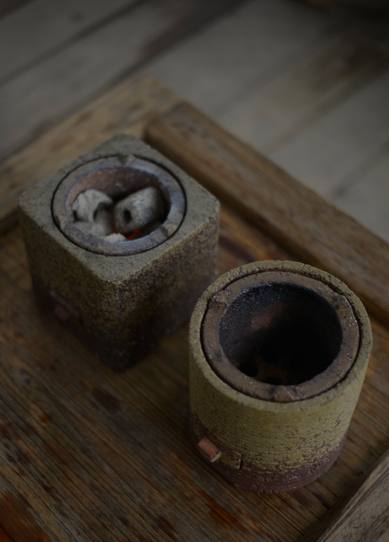 炭炉风炉茶炉煮茶器陶瓷茶道 日式木炭炉橄榄炭碳炉加热烧水