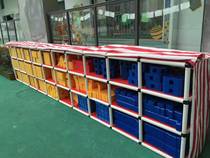 Kindergarten childrens outdoor storage rack multifunctional variable pipeline storage rack outdoor building block frame car frame