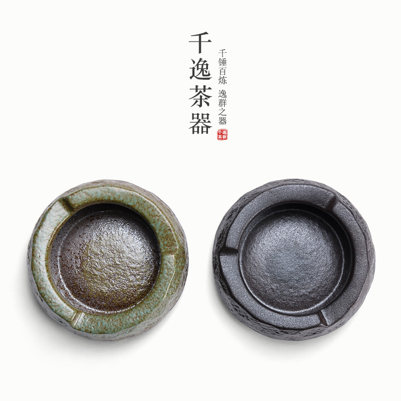 Vintage ashtrays creative home sitting room tea table ceramic ashtray office Chinese wind ashtray male move