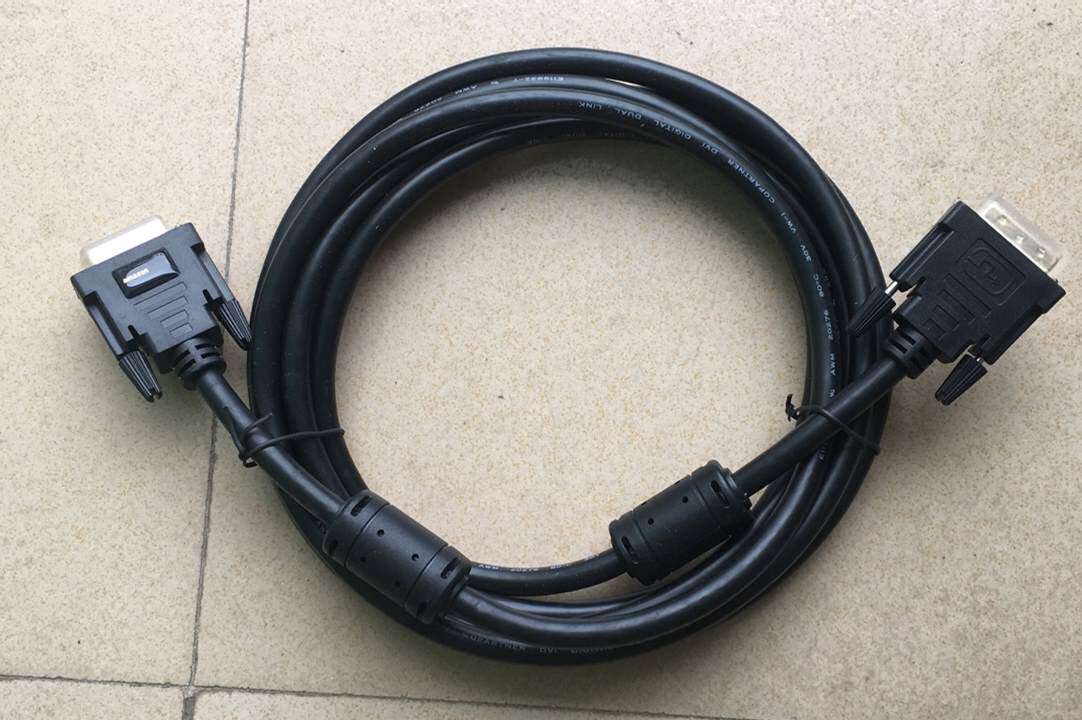 dvi线 24 1 高清2k电脑显卡 主机连接显示器数据线 公对公满针3米