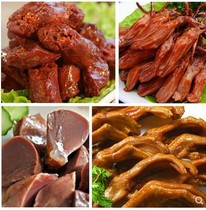 Wenzhou specialty Chuxu duck tongue duck neck duck paw duck gizzard combination set package a total of 12 small bags