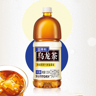 SUNTORY/三得利乌龙茶 无糖大瓶茶饮料家庭装囤货整箱1.25L*6瓶