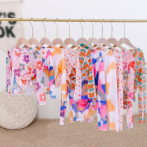 Autumn Mother Womens Sunscreen Clothes 2021 Summer New Leisure Pullover Sunscreen Clothes Girls Thin Beach Sunscreen Shirt