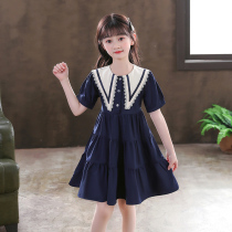 Girls dress summer 2021 new womens big girl little girl Western princess dress summer summer childrens clothing women