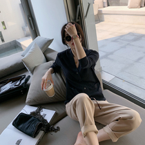 LICKYSENIOR YANGTZE 60S DELICATE PIT pocket CARDIGAN JACKET WOMENs autumn v-neck knitted long-sleeved TOP