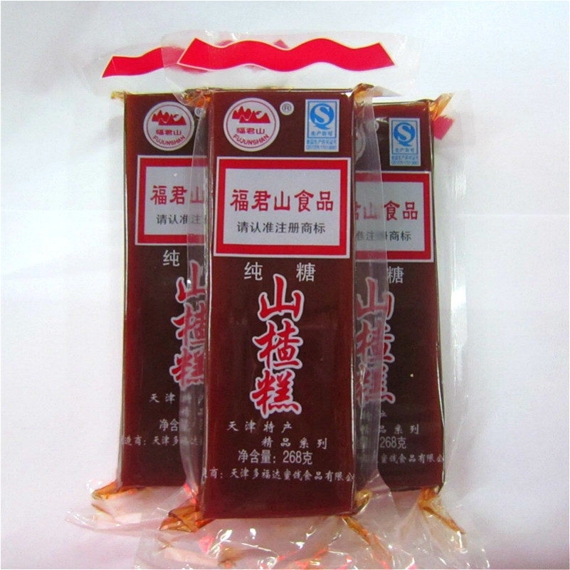 福君山山楂糕 纯糖京糕 山楂糕 268g*40块 天津特产 整箱出货