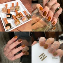 ELMWAPITI Elu deer pastemaker series New color nail polish Dg703 Dg705 Dg706 autumn winter Amber