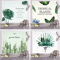 Netred simple plant background cloth in bedroom bedside cloth TV wall cloth
