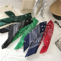 Square towel male hip hop Korean cashew hiphop hijab female wild cotton hip hop retro headband ins small square