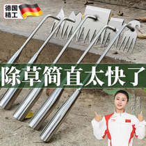 Germanys new weeding tool uprooting weeds stainless steel tools loosening the soil without bending weeding rake multifunctional